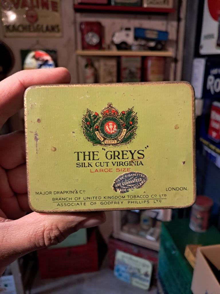 The Greys sigaretten blikje, Verzamelen, Blikken, Ophalen of Verzenden, Overige