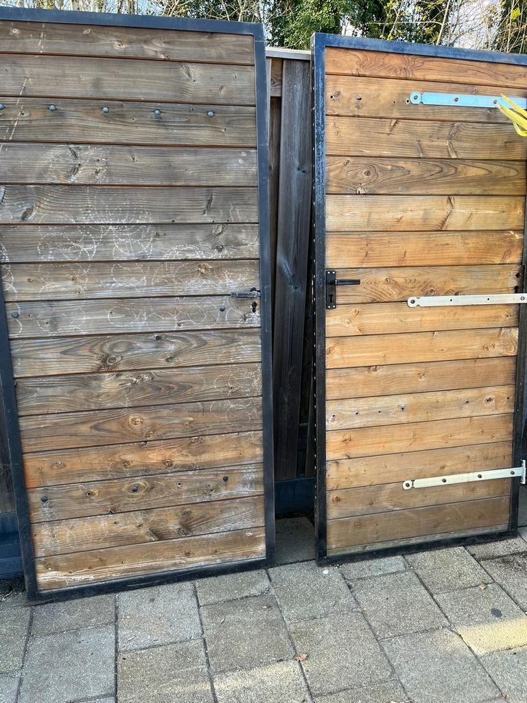 Dubbele deur, Overige typen, Ophalen of Verzenden, Zo goed als nieuw, 200 tot 215 cm