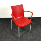 Kusch & Go Kantinestoel - Rood 26060, Ophalen, Kunststof, Gebruikt, Eén