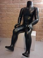 3 zwarte etalagepoppen ( 2 torso's + 1 kinder pop ), Ophalen, Gebruikt