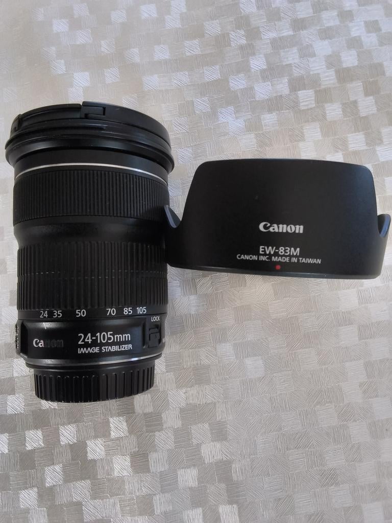 Canon EF 24-105 mm IS STM, Ophalen of Verzenden, Gebruikt, Groothoeklens