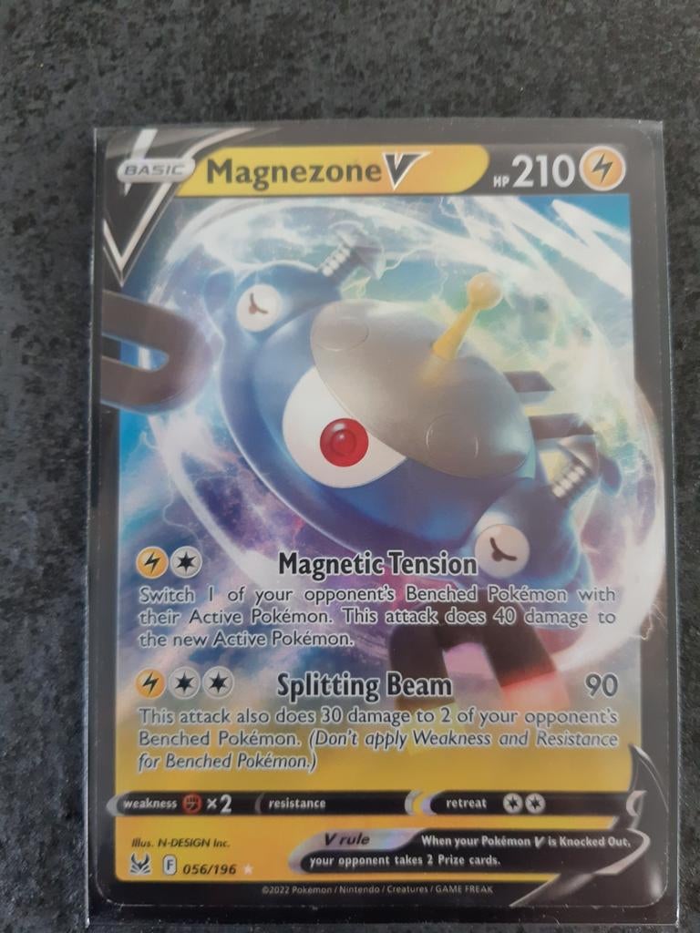 Magnezone V Pokémon Kaart - Zo goed als nieuw, Ophalen, Nieuw, Losse kaart