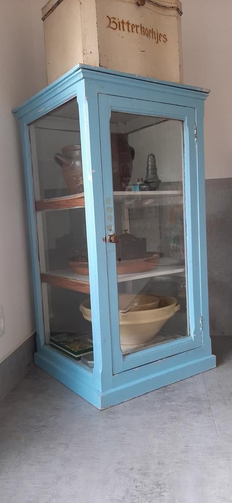 OUD BROCANT   ...   ORIGINEEL  .....  VITRINE KAST, Ophalen
