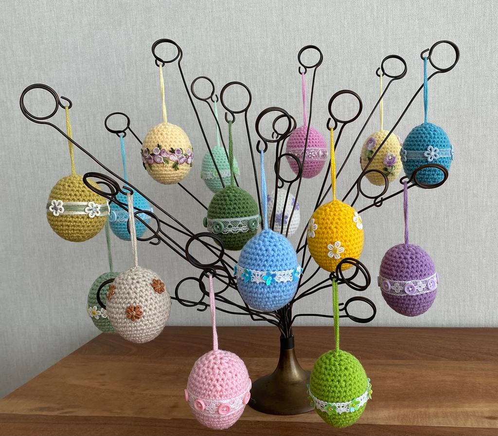Gehaakte Paaseieren met Decoratie, Diversen, Ophalen of Verzenden, Nieuw