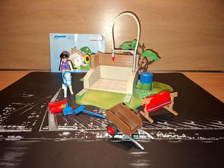 Paardenwasstraat Playmobil 4193, Kinderen en Baby's, Speelgoed | Playmobil, Gebruikt, Complete set, Ophalen of Verzenden