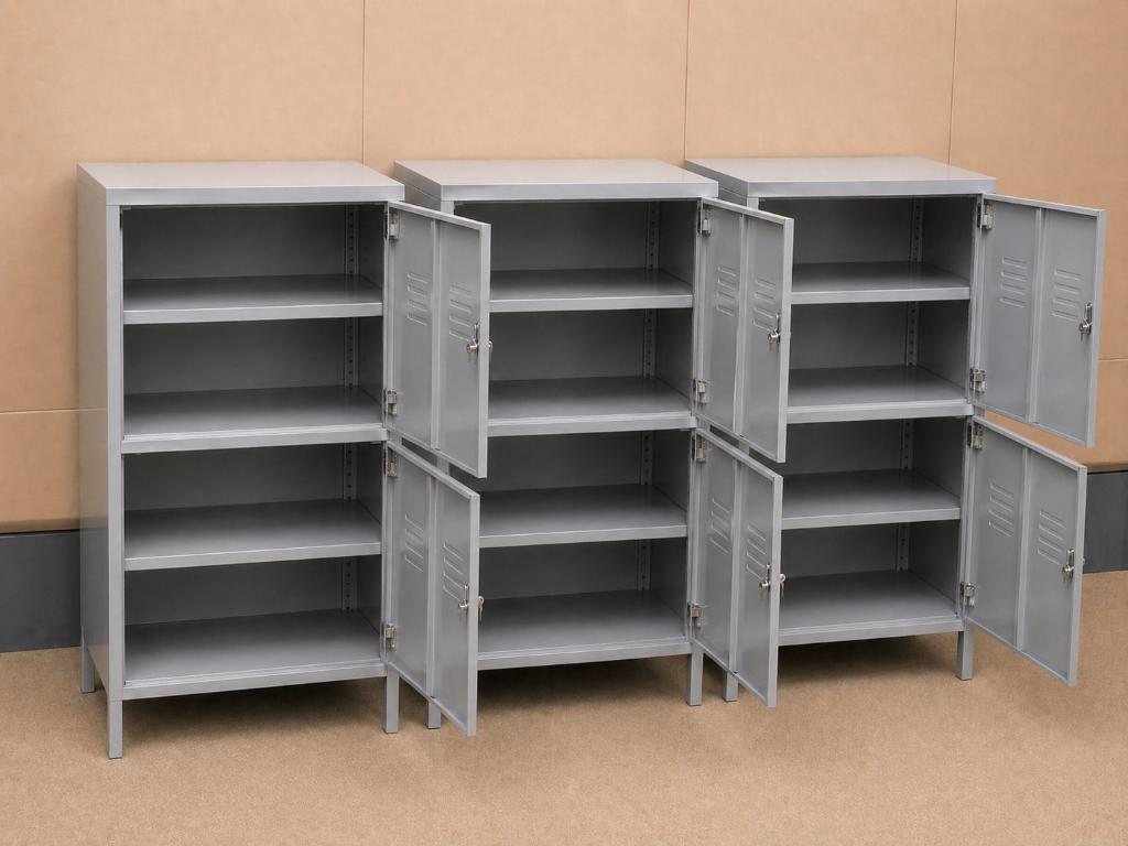 lockers/opbergkasten 60 x 40 x 120 Ikea PS Grijs metaal, Ophalen, Zo goed als nieuw