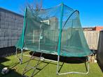 Grote ovale trampoline incl net en trap, Ophalen