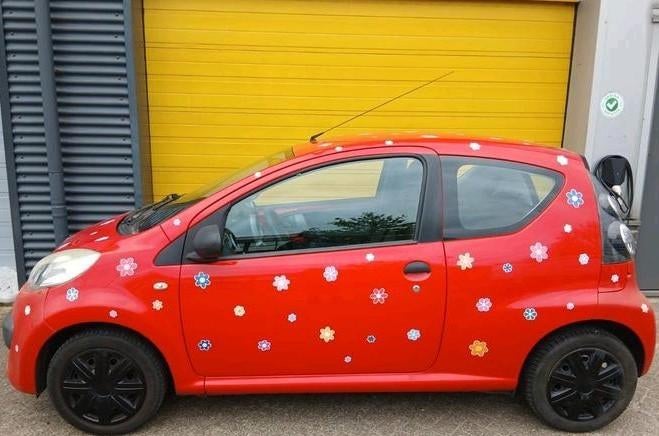 C1 1.0i-12V Flowerprint St.Bekr Nieuwe Apk April 2027, Auto's, Voorwielaandrijving, Stof, 4 stoelen, C1