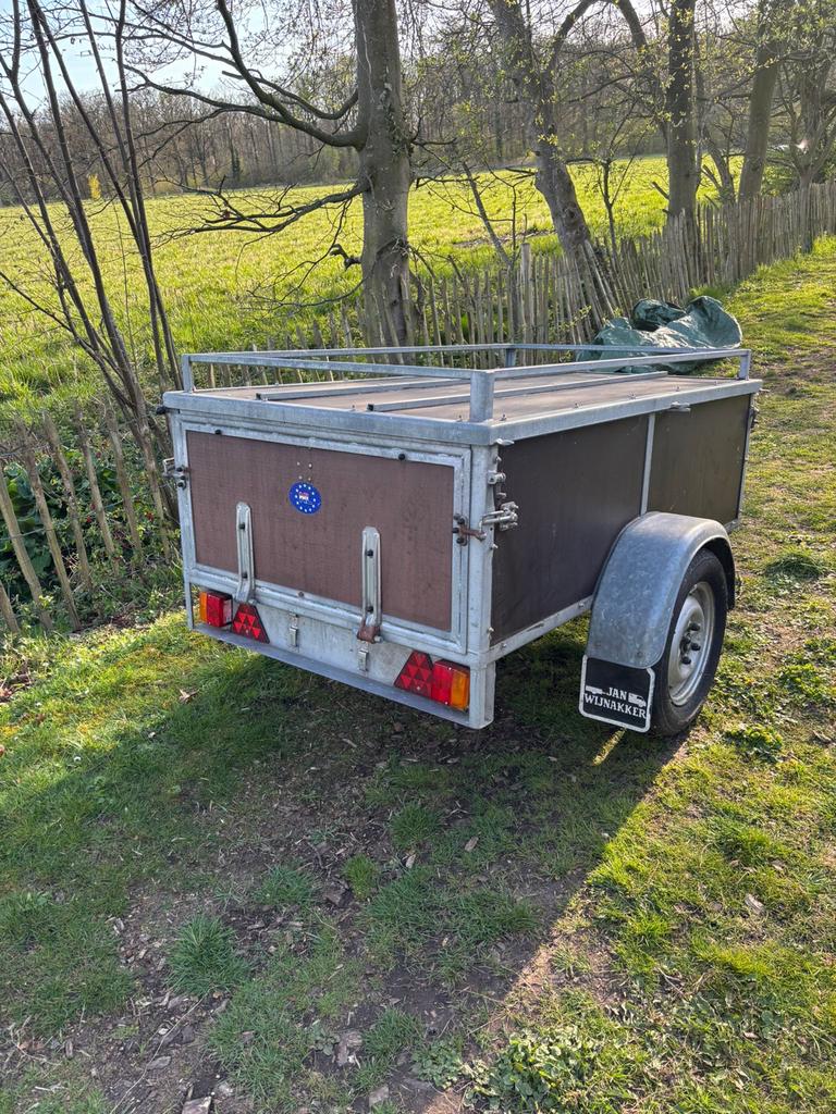 Bagagewagen / Bakwagen / Gesloten aanhanger met deksel, Auto diversen, Aanhangers en Bagagewagens, Ophalen, Gebruikt