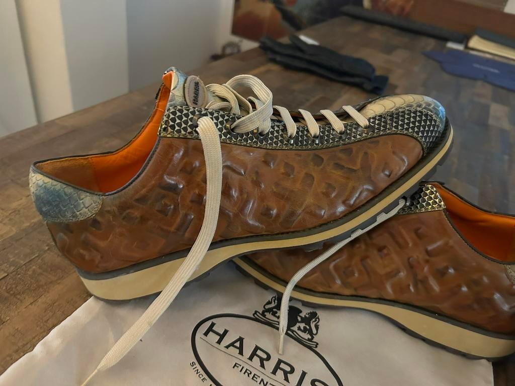 Te koop: Luxe Harris schoenen, Kleding | Heren, Schoenen, Ophalen of Verzenden, Zo goed als nieuw, Bruin