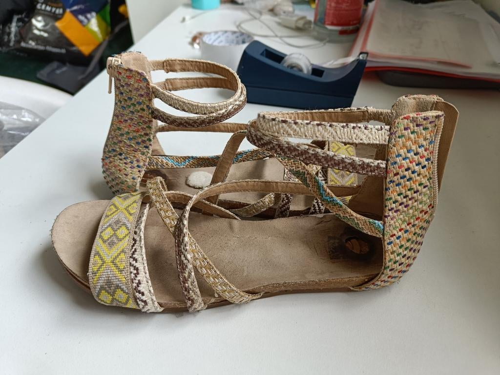Lilian ibiza sandalen mt 38, Lilian, Gedragen, Sandalen of Muiltjes, Ophalen of Verzenden
