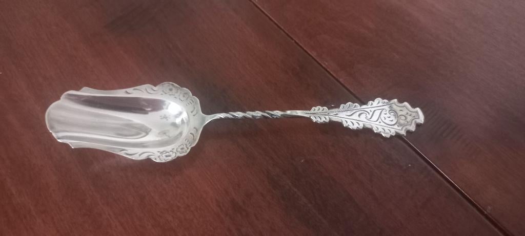 Suikerlepel Verzilverd, Ophalen of Verzenden