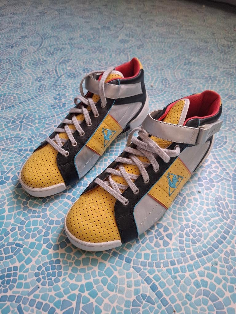Vintage Le Coq Sportif Sneakers Zilver/Geel   Mt. 40 ZGAN, Kleding | Heren, Schoenen, Ophalen of Verzenden, Zo goed als nieuw