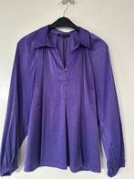 Mooie satijn look blouse, Kleding | Dames, Ophalen of Verzenden, Zo goed als nieuw, Maat 42/44 (L), Paars