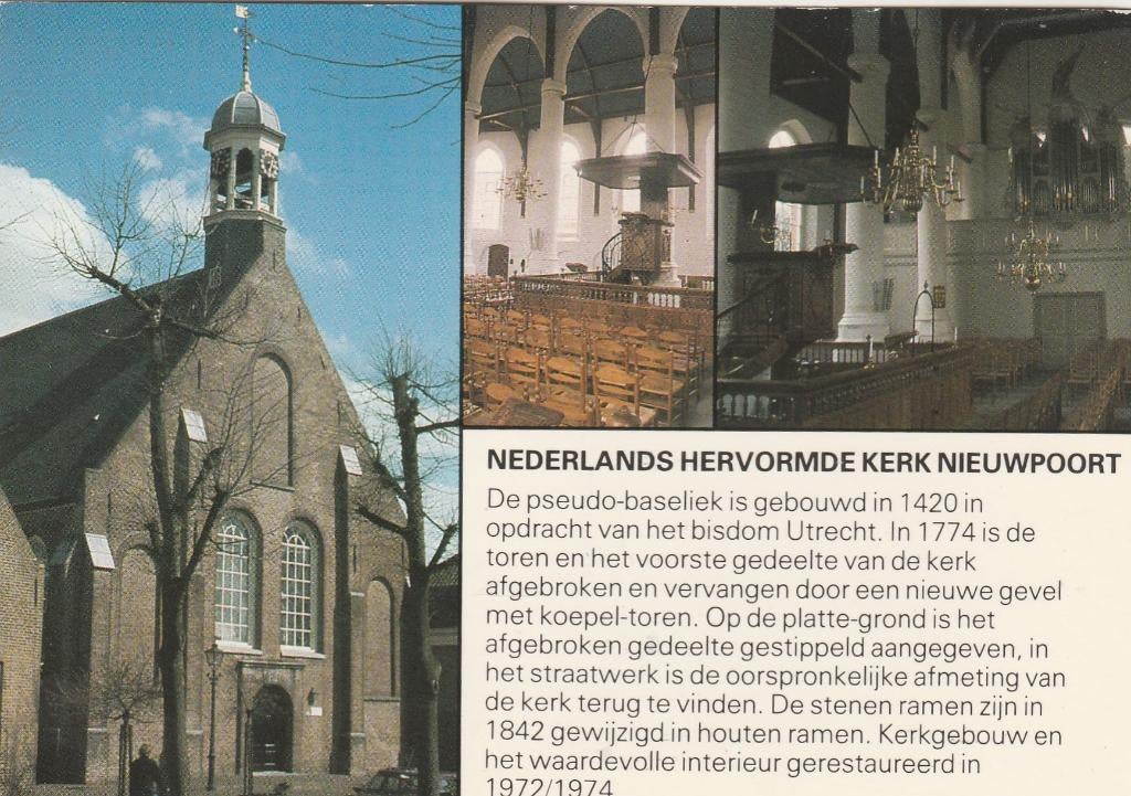 NIEUWPOORT Ned. Herv. Kerk, Verzamelen, Ansichtkaarten | Nederland, Gelopen, Zuid-Holland, 1980 tot heden, Verzenden