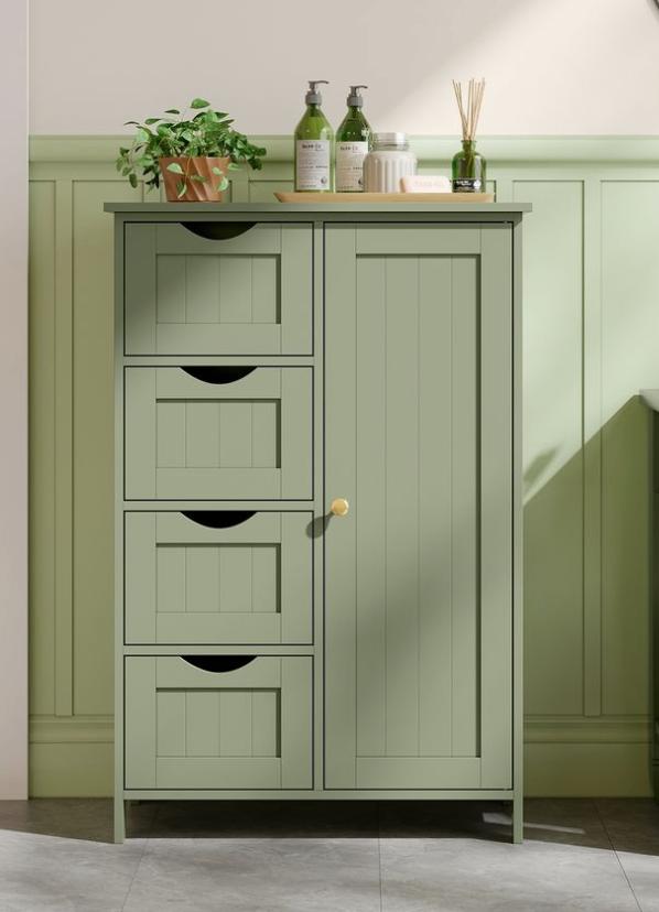 Dressoir kastje licht groen (nieuw in doos), Huis en Inrichting, Kasten | Dressoirs, Ophalen, Nieuw, 50 tot 100 cm, 25 tot 50 cm