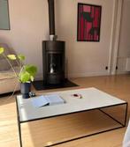 Salontafel met beton cire blad, Ophalen, Gebruikt, 100 tot 150 cm, 50 tot 100 cm