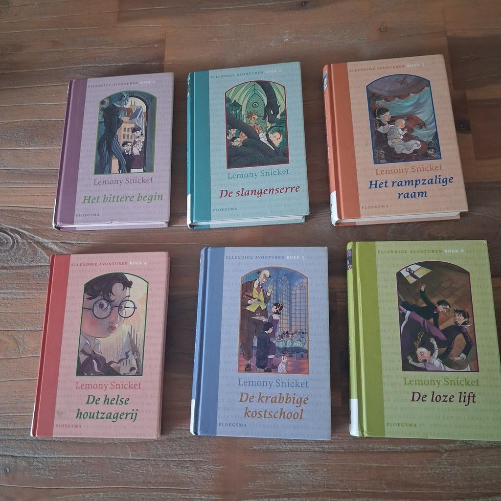 De Ellendige Avonturen - 6 boeken, Gelezen, Ophalen of Verzenden, Lemony Snicket, Fictie