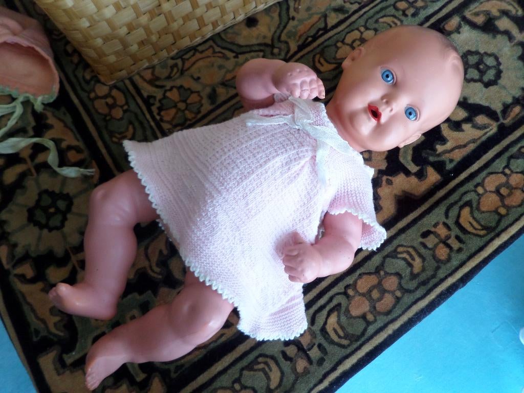 oude pop Schildpad Strampelchen 35 cm, Ophalen of Verzenden, Gebruikt, Pop