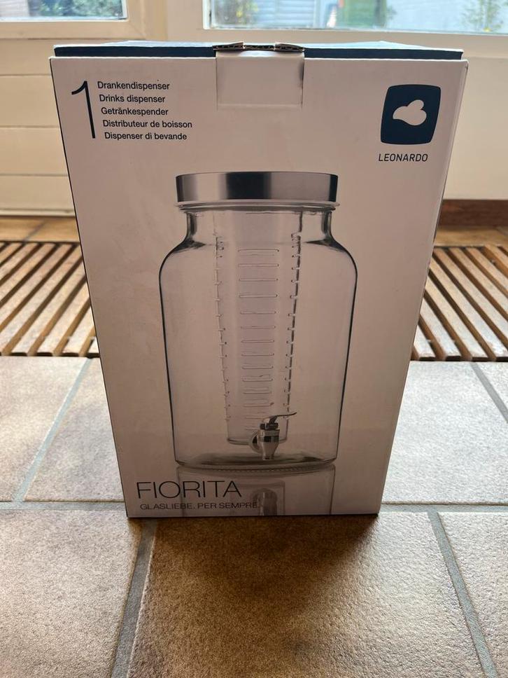 Leonardo Fiorita Drankdispenser Waterkaraf - Nieuw in doos, Huis en Inrichting, Keuken | Keukenbenodigdheden, Nieuw, Ophalen