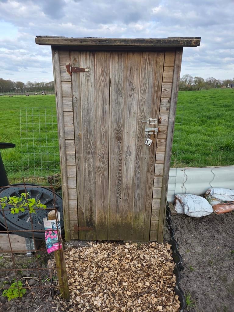 Houten tuinkast voor gereedschap, Tuin en Terras, Ophalen, Gebruikt, Hout, Overige typen