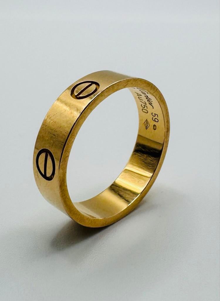 Cartier Love Ring #59 6.6g, Sieraden, Tassen en Uiterlijk, 18 tot 19, Gebruikt, Ophalen of Verzenden, Dame of Heer