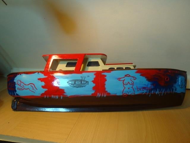 Herman Brood Modelboot (Kunst), Antiek en Kunst, Antiek | Speelgoed, Ophalen of Verzenden