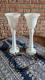 Mooie albasten tafellampen, Huis en Inrichting, Ophalen, Gebruikt, Vintage, Minder dan 50 cm