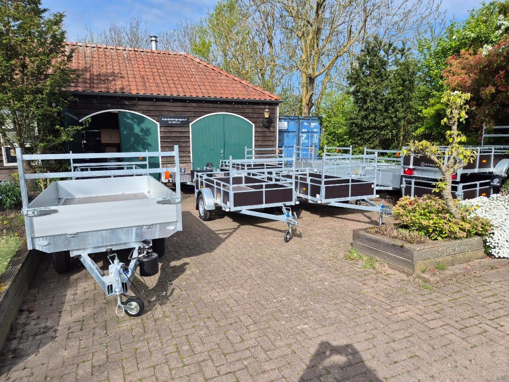 Altijd grote voorraad nieuwe aanhangwagens voor B-Rijbewijs