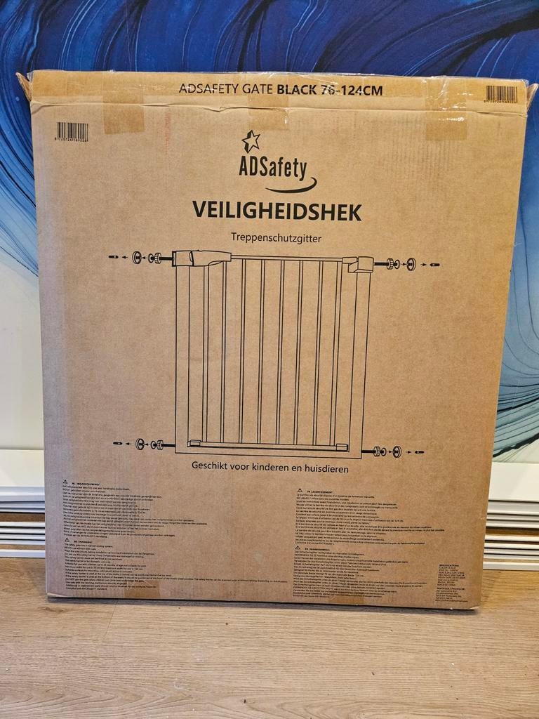 ADSafety Traphekje Zwart - Klembevestiging 76-124 cm, Nieuw, Ophalen of Verzenden, Metaal of IJzer, 115 cm of meer