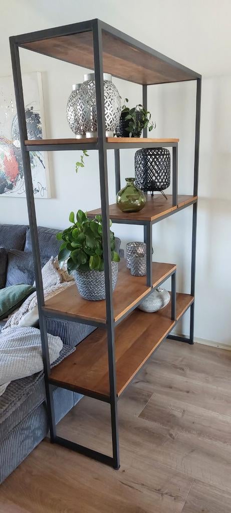 Industriële roomdivider, Huis en Inrichting, Kasten | Boekenkasten, Met plank(en), 100 tot 150 cm, Industrieel, Modern, Zo goed als nieuw