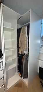 IKEA PAX hoekkast met recht deel, wit 201cm hoog, Huis en Inrichting, Kasten | Kledingkasten, Ophalen, Gebruikt, 200 cm of meer