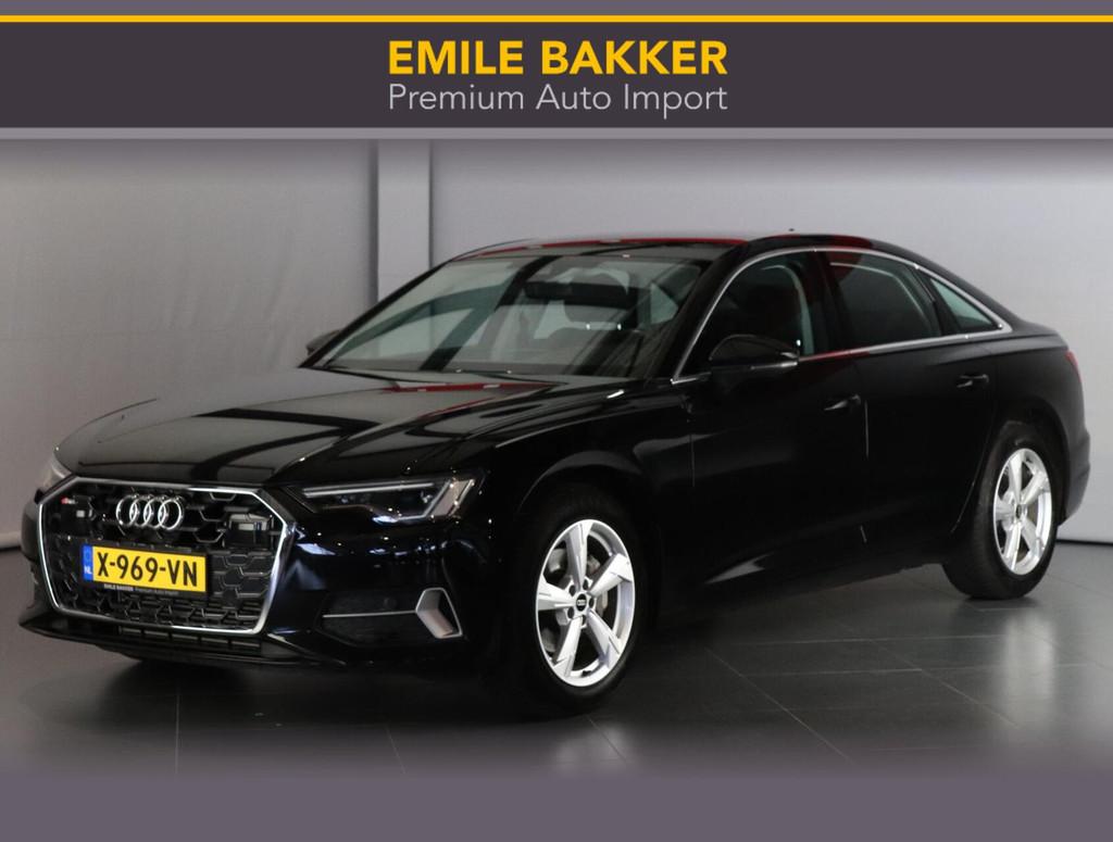 Audi A6 Limousine 40 TFSI Advanced edition, Leder en Stof, Zwart, Bedrijf, 204 pk