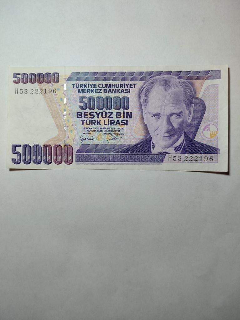 Turkije 500 000 lira 1998, Postzegels en Munten, Bankbiljetten | Europa | Niet-Eurobiljetten, Ophalen of Verzenden, Overige landen