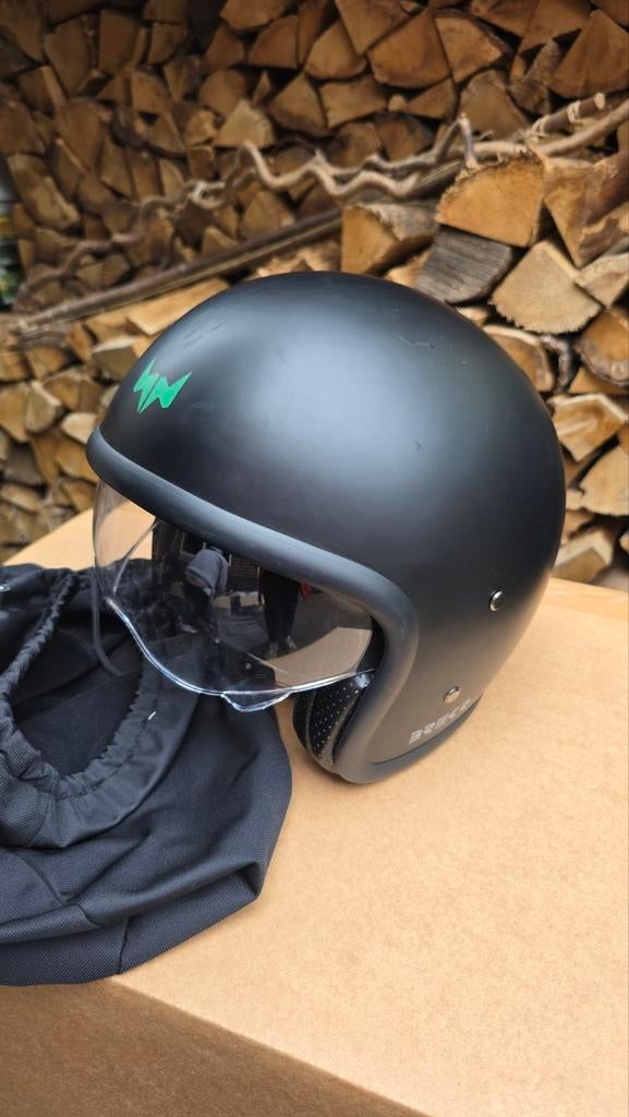 Brekr helm, zo goed als nieuw, maat M, Overige merken, M, Jethelm, Ophalen of Verzenden