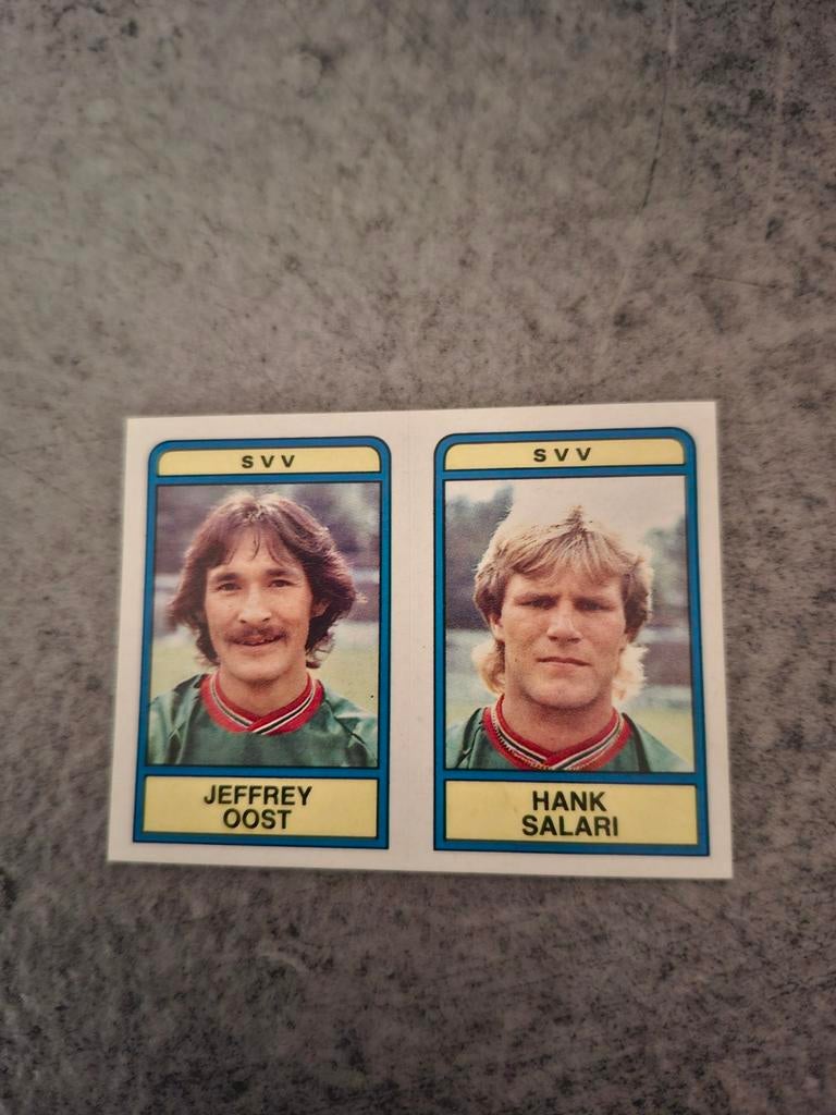 Panini sticker Voetbal 84. Spelers SVV Schiedam., Verzenden, Zo goed als nieuw, Sticker