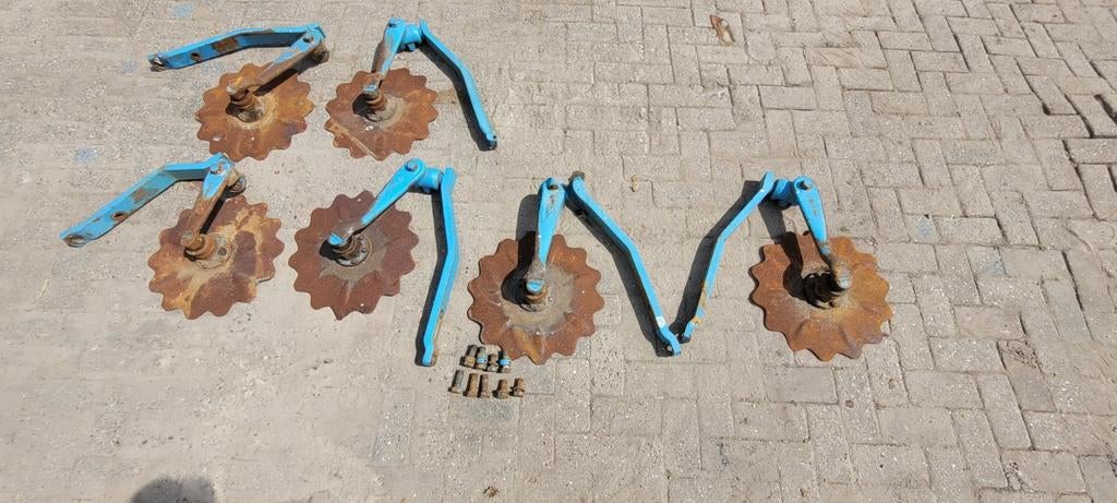 Lemken ploegschijven set, Ophalen, Akkerbouw, Grondbewerking