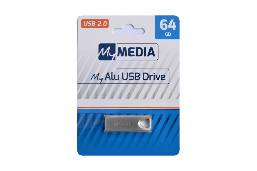 MyMedia 64GB Aluminium lichtgewicht USB Stick, Computers en Software, USB Sticks, Düsseldorferstrasse 13, D-65760, Info.germany@verbatim-europe.com