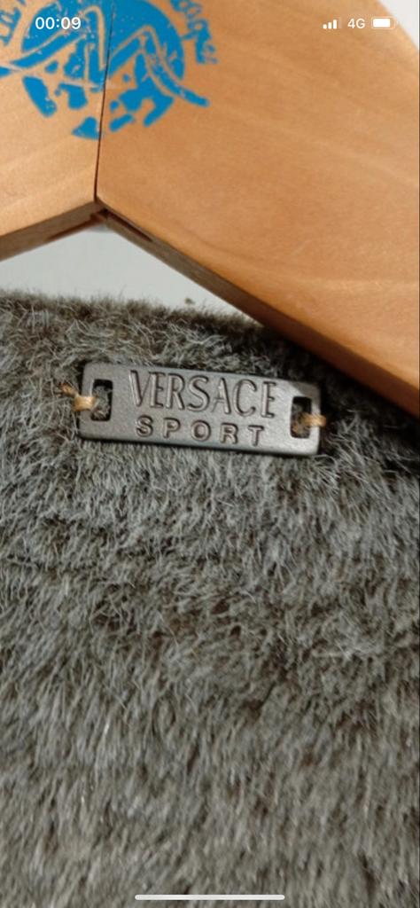Versace suède achtige jas, Ophalen of Verzenden, Zo goed als nieuw, Maat 38/40 (M), Beige