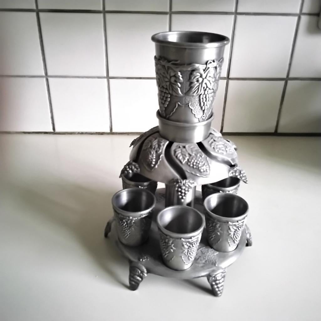 Byzondere tinnen kiddush  set, Antiek en Kunst, Ophalen of Verzenden