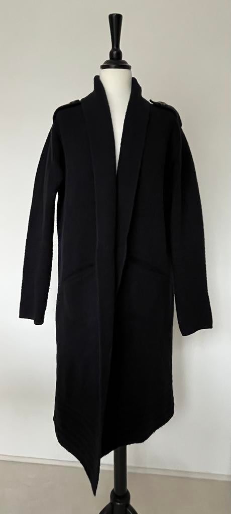 Unika gebreid zwart lang vest maat 40, Kleding | Dames, Maat 38/40 (M), Unika, Beige, Ophalen of Verzenden