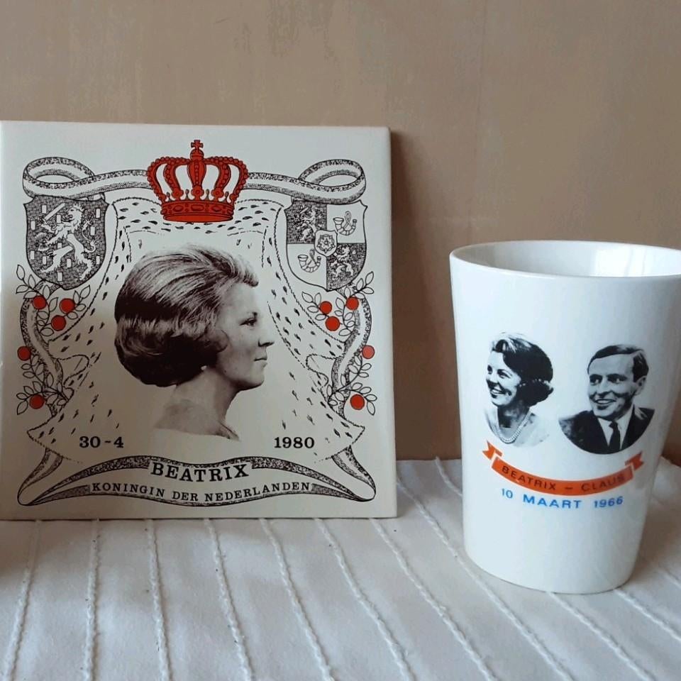 Mok en Tegel koninklijk Huis vanaf, Ophalen of Verzenden, Zo goed als nieuw, Overige stijlen, Kop(pen) en/of Schotel(s)