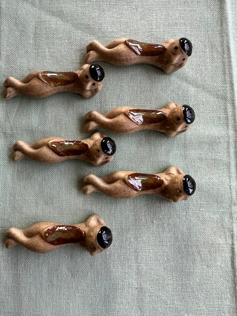 Set van 6 aardewerk eetstokjes van Arita Yaki., Antiek en Kunst, Antiek | Keramiek en Aardewerk, Ophalen of Verzenden