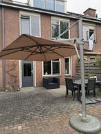 Glatz zweefparasol 300x300cm met parasolvoet, Ophalen, Verstelbaar, Gebruikt, 2 tot 3 meter