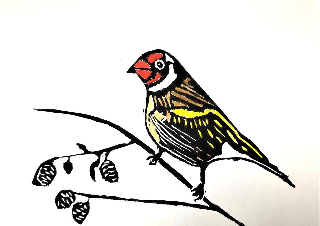 Linodruk (Kleuren) van Puttertje, Ophalen of Verzenden