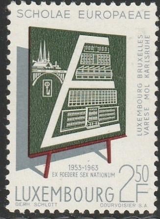 Luxemburg 1963 666 Europese school, Postfris, Ophalen of Verzenden, Luxemburg, Postfris