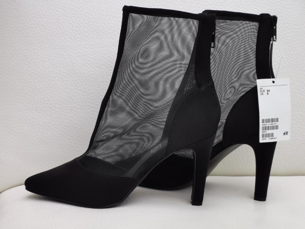 H&M laarsjes mt. 39, H&M, Verzenden, Zwart, Lage of Enkellaarzen