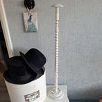 Brocante vintage grote witte hoedenstandaard., Ophalen