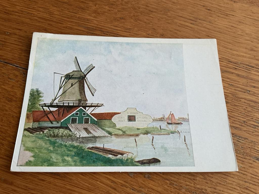 1052 molen Monnickendam, Verzamelen, Ansichtkaarten | Nederland, Ophalen of Verzenden