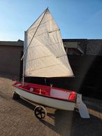 Optimist zeilboot compleet met fietstrailer, Ophalen, Geen motor, Gebruikt, Optimist